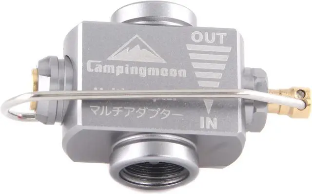 Alt view image 2 of 7 - Campingmoon Gas Canister Refill Adapter, Portable Outdoor Gas Saver Lindal Valve Canister Shifter, Camping Canister Vent Valve, Z15