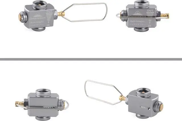 Alt view image 3 of 7 - Campingmoon Gas Canister Refill Adapter, Portable Outdoor Gas Saver Lindal Valve Canister Shifter, Camping Canister Vent Valve, Z15