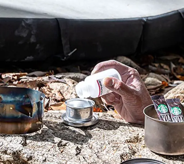 Alt view image 3 of 4 - Evernew Bluenote Ultralight Backpacking Alcohol Stove Set with Pre-Heating Plate