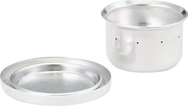 Alt view image 4 of 4 - Evernew Bluenote Ultralight Backpacking Alcohol Stove Set with Pre-Heating Plate