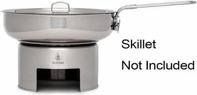 Alt view image 4 of 5 - The Pathfinder School Stainless Steel Pot and Pan Stove