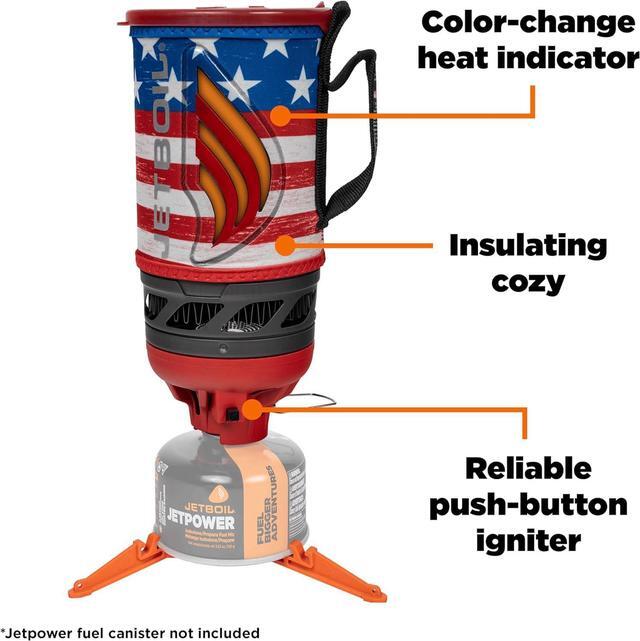 Alt view image 4 of 7 - Jetboil Flash Camping and Backpacking Stove System, Portable Propane/Isobutane Burner with Cooking Cup for Outdoor Trips and Hiking