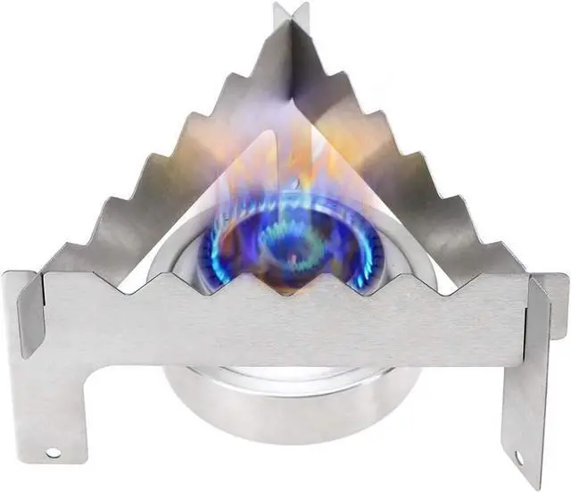 Alt view image 2 of 6 - Lixada Ultralight Folding Titanium Pot Stand for Outdoor Camping Hiking Picnic Stove Alcohol Stove Rack
