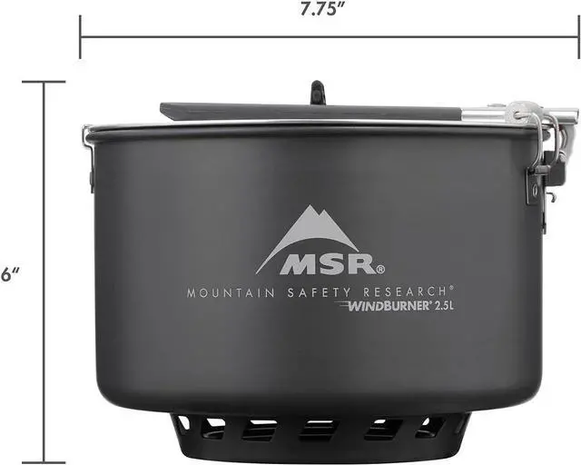 Alt view image 4 of 6 - MSR WindBurner Combo Windproof Camping and Backpacking Stove and Cookware System 2.5L/1.5L