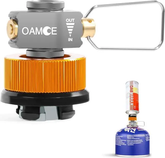 Main image of Butane Refill Adapter Gas Refill Adapters for Backpacking Camping Stove Burners,EN417 Lindal Valve Output for Isobutane/Butane Canister