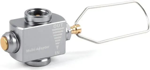 Main image of Fuel Canister Refill Adapter Isobutane/Butane Refill Adapter Lindal Valve Canister Shifter Gas Saver Plus Camping Stove Adapter With Air Vent Function
