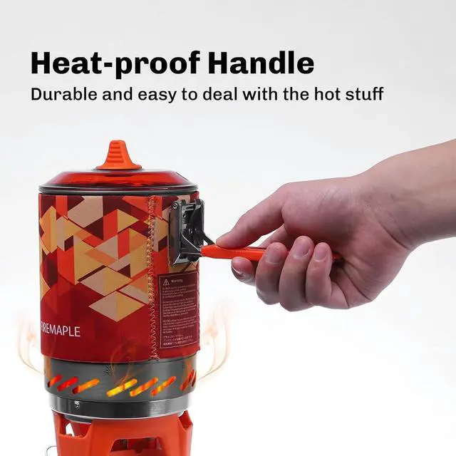 Alt view image 3 of 7 - Fire-Maple Fixed Star X2 Backpacking and Camping Stove System Outdoor Propane Camp Cooking Gear Portable Pot Jet Burner Set Ideal for Hiking, Trekking, Fishing, Hunting Trips and Emergency Use