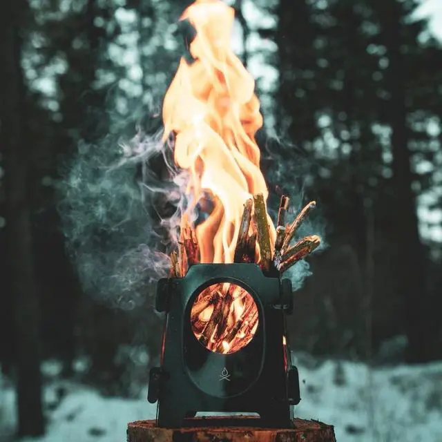 Alt view image 4 of 7 - überleben Stöker Wood Burning Camp Stove - Stainless Steel Portable Wood Stove for Camping, Backpacking, & Hiking - 18oz Folding Camping Stove - Small Wood Stove Camping Essentials (Carbon Black)