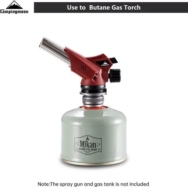 Alt view image 4 of 5 - Campingmoon Camping Gas Stove Adapter, Input: EN417 Lindal Valve Canister, Output: Butane Gas Stove Z13M