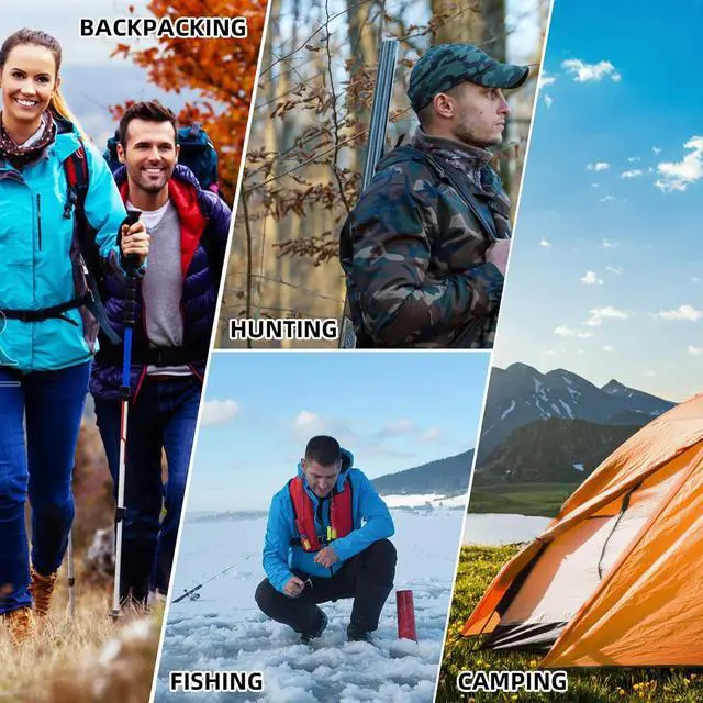 Alt view image 6 of 7 - Camping Tent Stove Portable Wood Burning Stove with Window and 6 Chimney Pipe Side Racks 2 Grates for Tent Shelter and Cooking Heating Silver