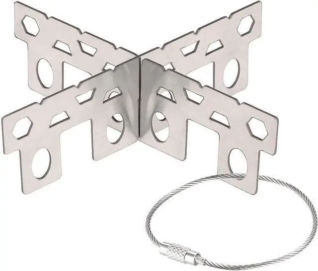 Main image of Lixada Titanium Alcohol Stove Rack Cross Stand Outdoor Camping Stove Stand Support Rack