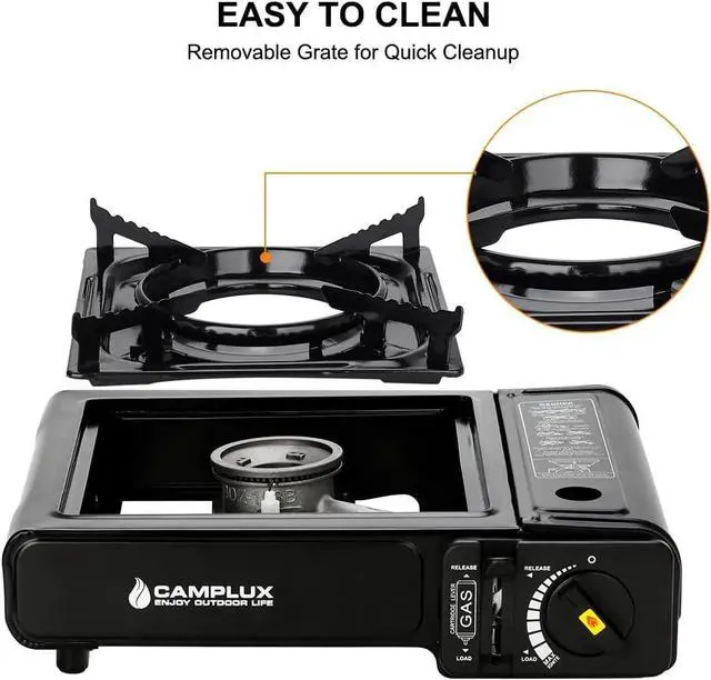 Alt view image 6 of 7 - Camplux Dual Fuel Propane & Butane Stove with Carrying Case, Portable Camping Stoves with CSA Certification