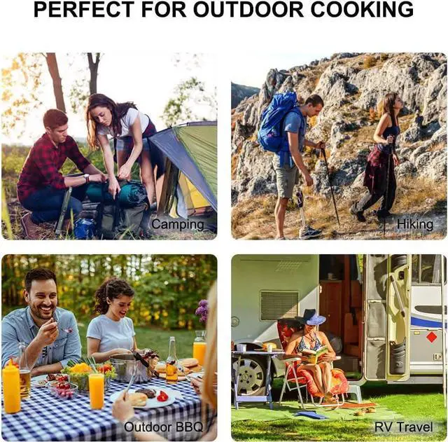 Alt view image 7 of 7 - Camplux Dual Fuel Propane & Butane Stove with Carrying Case, Portable Camping Stoves with CSA Certification