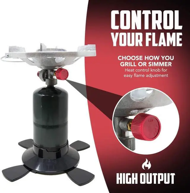 Alt view image 4 of 7 - GasOne Camping Stove Bottletop Propane Tank Camp Stove with Waterproof Carry Bag