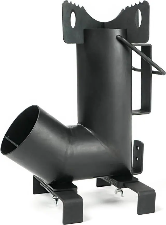 Alt view image 4 of 4 - Wood Burning Rocket Stove, Camping Rocket Stove for Outdoor Cooking with Skillet, Camp Cooking and Emergency Situations