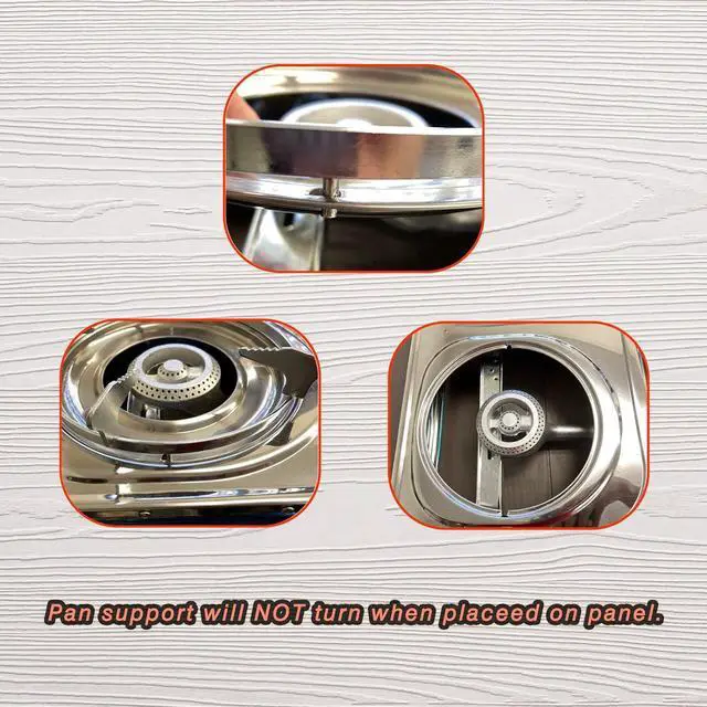 Alt view image 6 of 7 - Vivicreate Camping 20000 BTU 2 burner stainless steel panel auto ignition Propane Gas Outdoor Garden Fishing Hiking Camp Restaurant Stove Burner