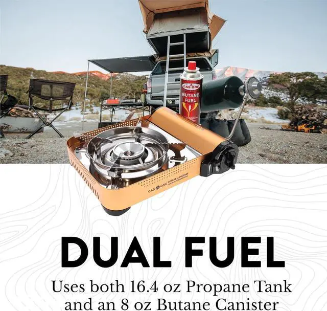 Alt view image 4 of 6 - Gas ONE GS-4000P - Camp Stove - Premium Propane or Butane Stove with Convenient Carrying Case - Patent Pending - Great for Camp Stove and Portable Butane Stove for All Cooking Application