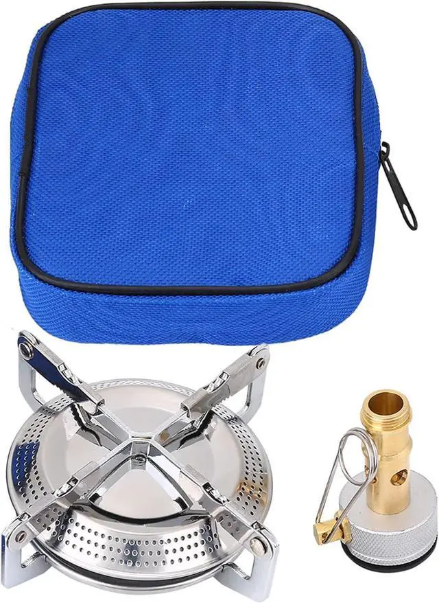 Alt view image 5 of 7 - Hiking Stove,Cam Gas Stove Mini Outdoor Stoves Gas Burner Alloy Portable Cam Mini Picnic Round Stove Burner for Outdoor Camp Kitchen Hiking Rechaud Camping Gaz camping stove