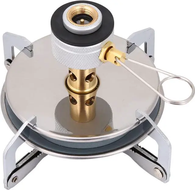 Alt view image 7 of 7 - Hiking Stove,Cam Gas Stove Mini Outdoor Stoves Gas Burner Alloy Portable Cam Mini Picnic Round Stove Burner for Outdoor Camp Kitchen Hiking Rechaud Camping Gaz camping stove