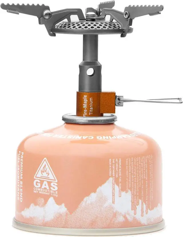 Alt view image 5 of 7 - Fire-Maple FMS-116T Portable Stove Ultra Light, Hiking Stove Titanium Backpacking Stove, Outdoor Camping Ultralight Gear, Essential for Earthquake Emergency Kit