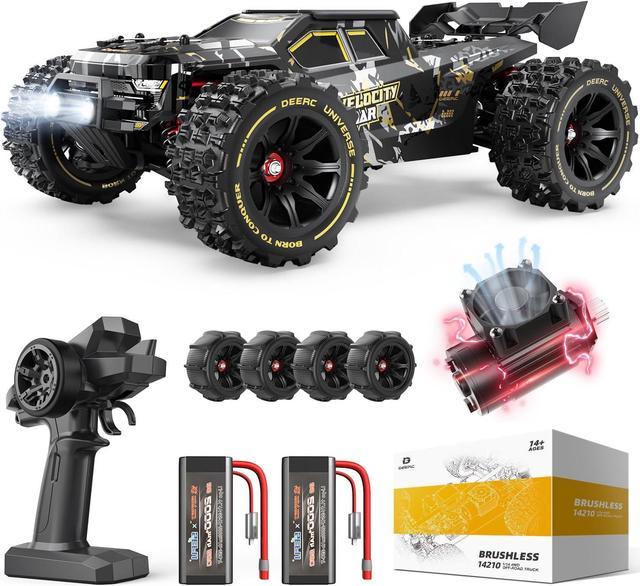 DEERC 1 14 Fast Brushless RC Cars for Adults Boys Max 50 MPH 2