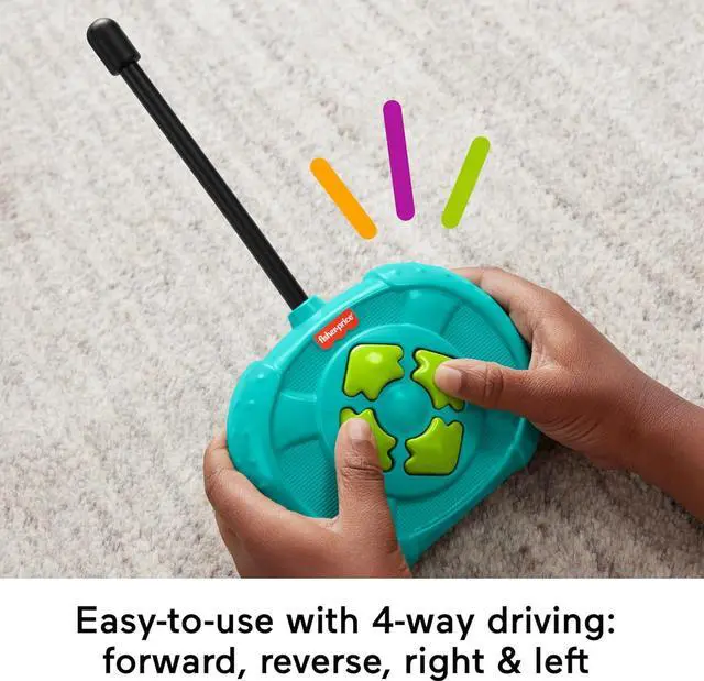 Alt view image 4 of 7 - Fisher-Price Preschool Toy Remote Controlled Car My Easy RC with 2 Speeds for Kids Ages 3+ Years