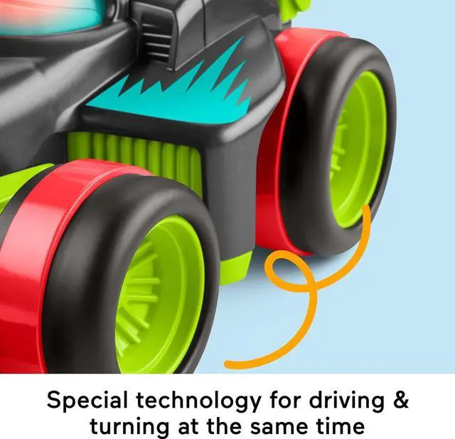 Alt view image 5 of 7 - Fisher-Price Preschool Toy Remote Controlled Car My Easy RC with 2 Speeds for Kids Ages 3+ Years