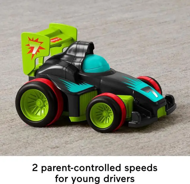 Alt view image 6 of 7 - Fisher-Price Preschool Toy Remote Controlled Car My Easy RC with 2 Speeds for Kids Ages 3+ Years