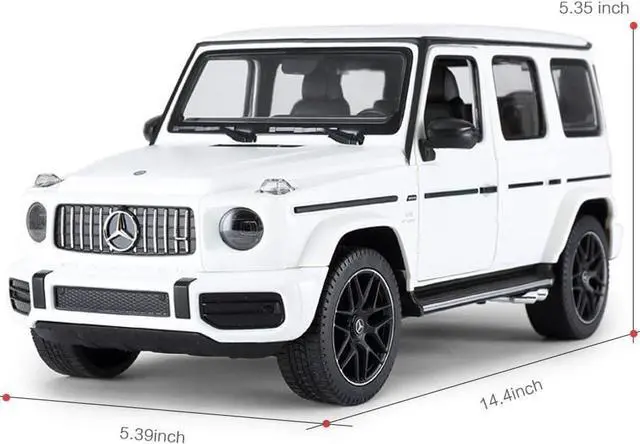 Alt view image 3 of 7 - RASTAR Off-Road Remote Control Car, 1:14 Mercedes-AMG G63 R/C Off-Roader Toy Car, Doors Open/Working Lights - White/2.4Ghz