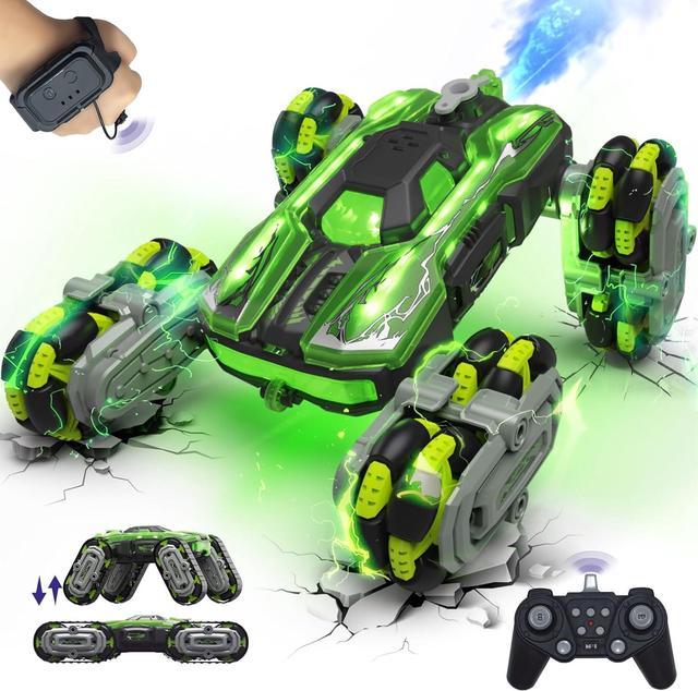 8WD Remote Control Car, 2.4GHz Gesture Sensing RC Stunt Car Double 