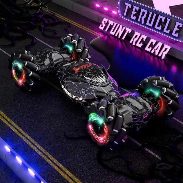 Alt view image 2 of 6 - Remote Control Car, 2.4Ghz 4WD Gravity Gesture Sensing RC Cars, Monster RC Stunt Twist Car Kids Toys for 5-7 yr Boys & Girls, RC Drift Car with Light Music Gift for Boy Toys Age 8-13 yr