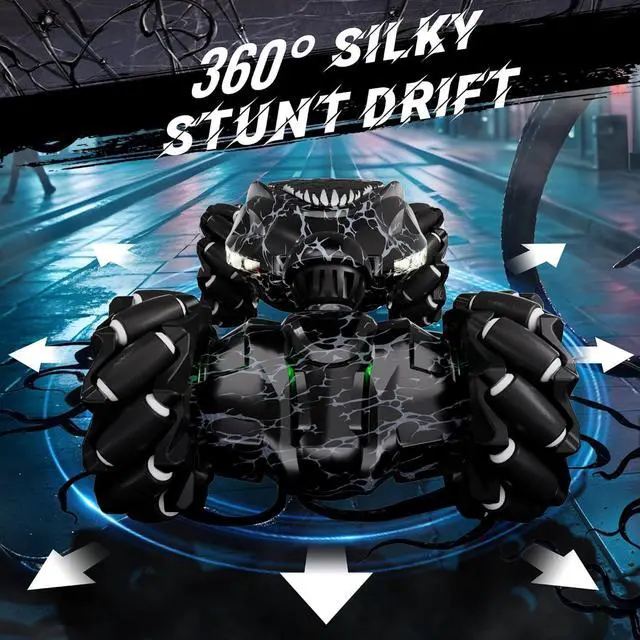 Alt view image 3 of 6 - Remote Control Car, 2.4Ghz 4WD Gravity Gesture Sensing RC Cars, Monster RC Stunt Twist Car Kids Toys for 5-7 yr Boys & Girls, RC Drift Car with Light Music Gift for Boy Toys Age 8-13 yr