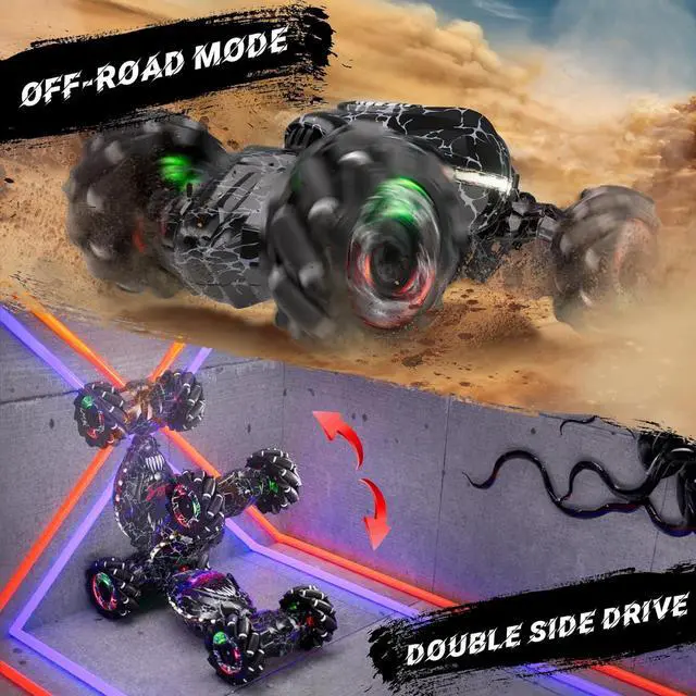 Alt view image 4 of 6 - Remote Control Car, 2.4Ghz 4WD Gravity Gesture Sensing RC Cars, Monster RC Stunt Twist Car Kids Toys for 5-7 yr Boys & Girls, RC Drift Car with Light Music Gift for Boy Toys Age 8-13 yr