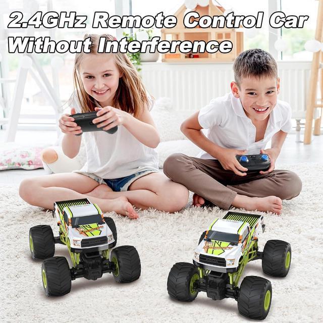 Alt view image 2 of 7 - Scientoy Remote Control Car, 20KM/H Monster Truck Toys for Ages 5-7, 1:16 Scale All Terrain RC Cars for Boys & Girls Age 4-7, 2.4Ghz Off Road RC Truck, Christmas Birthday Gift for Kids