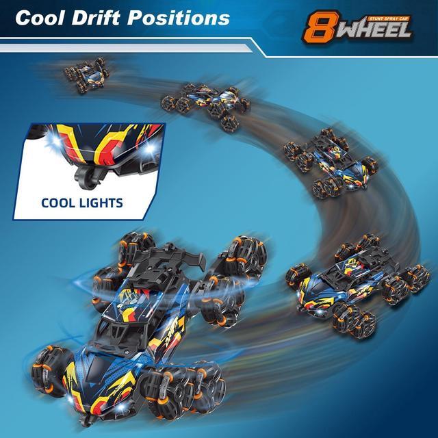 Alt view image 3 of 7 - Cool 8 Wheels Hand Controlled rc Stunt Car Toys, Gesture Sensing Remote Control Cars for Boys Age 6 7 8-12 13 14 Year Old, Birthday Gifts Ideas for Kids