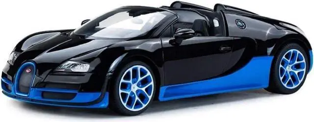 Main image of Radio Remote Control 1/14 Bugatti Veyron 16.4 Grand Sport Vitesse Licensed RC Model Car (Black/Blue)