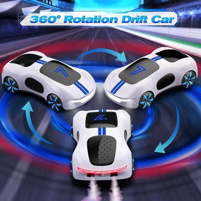 Alt view image 3 of 7 - Gesture Sensing Remote Control Car, Drift RC Stunt Car with Light Spray & Sound, 2.4GHz Hobby RC Cars Toy for Kids, 360° Rotate, Birthday Gifts for Boys Girls 4-12