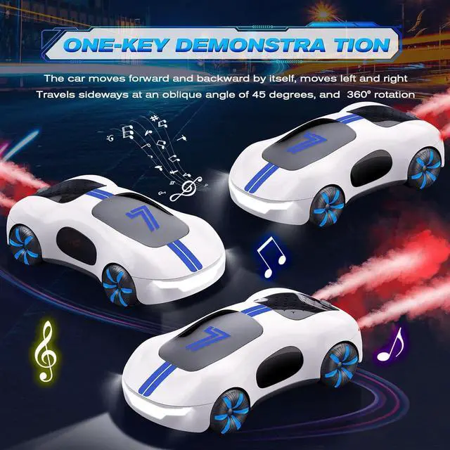 Alt view image 4 of 7 - Gesture Sensing Remote Control Car, Drift RC Stunt Car with Light Spray & Sound, 2.4GHz Hobby RC Cars Toy for Kids, 360° Rotate, Birthday Gifts for Boys Girls 4-12