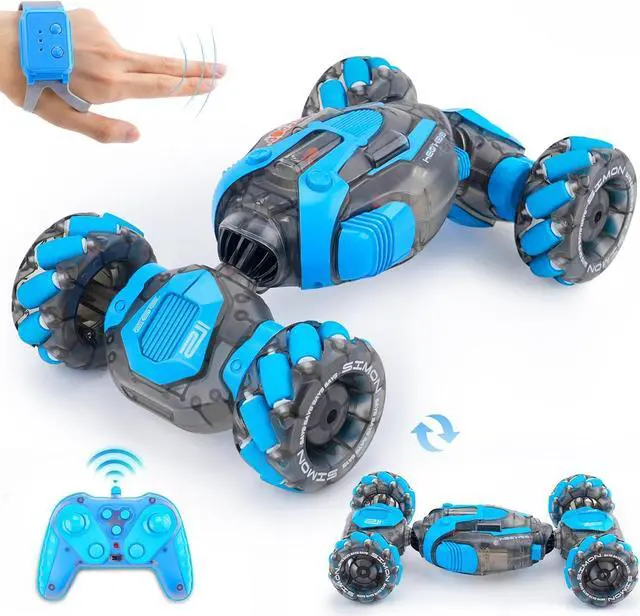 Main image of Gesture Sensing RC Stunt Car for Boys, Remote Control Toys for Kids Age 5-7, 6-8, 9 10 11 12+ Years Old Birthday Gifts, 2.4GHz Hand Controlled RC Drift Car with Light & Music, Double-Sided Driving