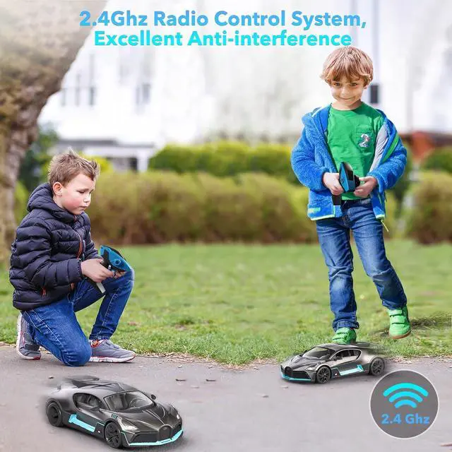 Alt view image 5 of 7 - MIEBELY Remote Control Car, Bugatti Divo 1/16 Scale Rc Cars 12Km/h, 2.4Ghz Licensed Model Car 7.4V 500mAh Toy Car Headlight for Adults Boys Girls Age 6-12 Years Birthday Ideas Gift