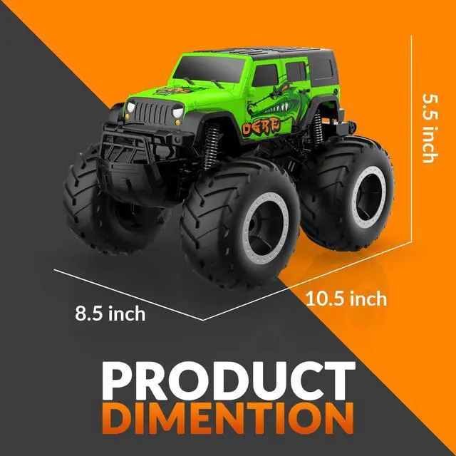 Alt view image 7 of 7 - Amphibious Remote Control Car Toys for Boys 2.4GHz 1:16 All Terrain Off-Road RC Car Waterproof RC Monster Truck Kids Pool Toys Remote Control Boat Gifts for Kids Boys