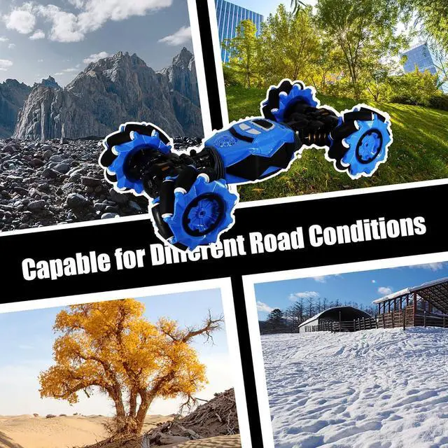 Alt view image 6 of 6 - Lulu Home Remote Control Stunt Car, Hand Gesture Sensing RC Crawler, Stunt Twisting Climbing Vehicle Boy Toy Car with Four-Wheel Drive, Birthday for Kids