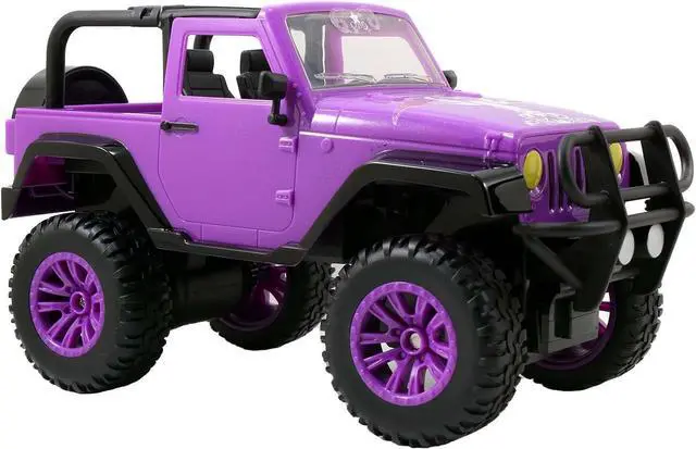Alt view image 3 of 7 - Jada Toys GIRLMAZING Jeep R/C Vehicle (1:16 Scale), Purple