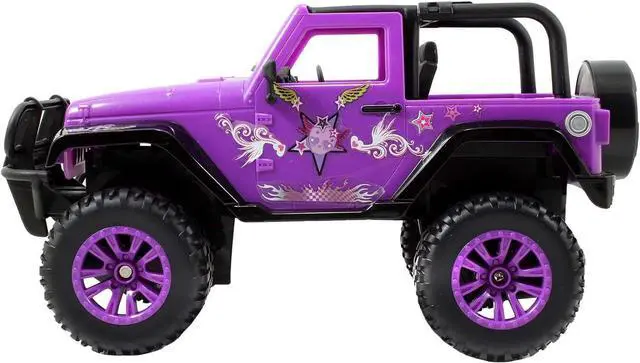 Alt view image 5 of 7 - Jada Toys GIRLMAZING Jeep R/C Vehicle (1:16 Scale), Purple