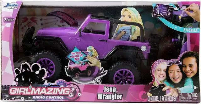 Alt view image 6 of 7 - Jada Toys GIRLMAZING Jeep R/C Vehicle (1:16 Scale), Purple