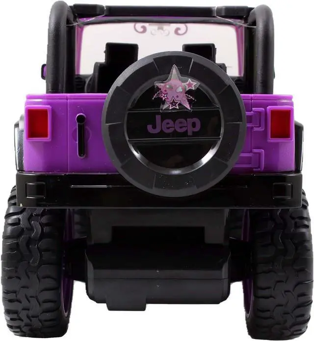 Alt view image 4 of 7 - Jada Toys GIRLMAZING Jeep R/C Vehicle (1:16 Scale), Purple