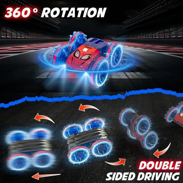 Alt view image 4 of 7 - Amphibious Remote Control Car Monster Truck - Waterproof 2.4GHz RC Monster Truck Car Boat 4WD 360°Rotating All Terrain Water Beach Pool RC Car for 8-12 Year Old Boy Toys