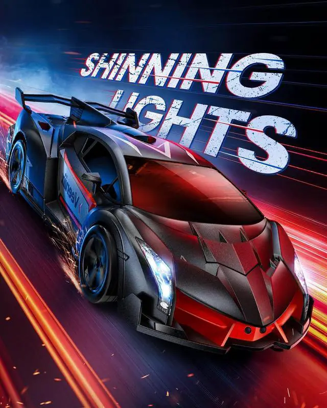 Alt view image 6 of 7 - V992 Transform Remote Control Car,Transform Robot RC Cars,1:14 Scale,2-in-1 Robot Toy Car with Sound & Light Effects,Gesture Sensing,Automatic Deformation,Birthday Gift Toys for Boys and Girls