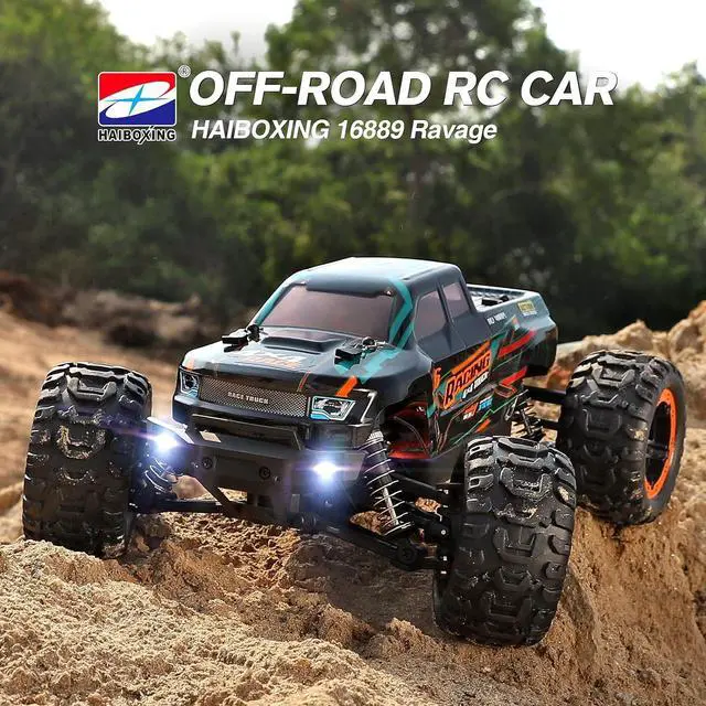 Alt view image 2 of 5 - HAIBOXING RC Cars 16889, 1:16 Remote Control Car for Adults, High-Speed 36km/h RC Trucks RTR RC Crawler 2.4G All Terrain Waterproof Off-Road Vehicle with 2 Batteries Gifts Toys for Kids, Boys 8+