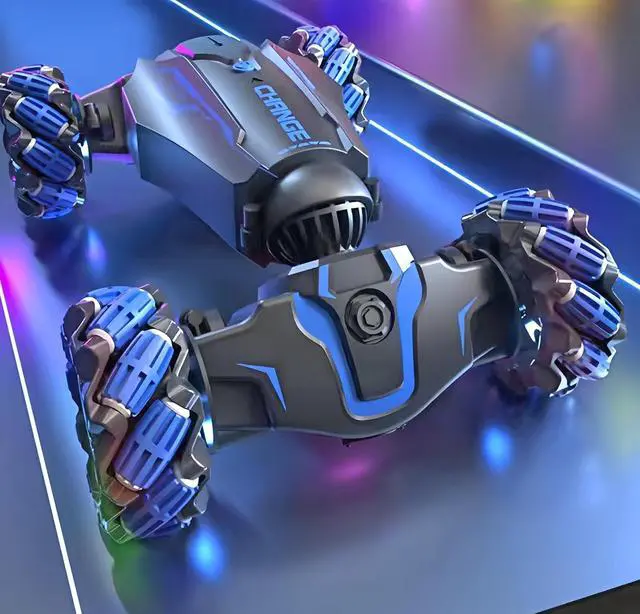 Alt view image 4 of 6 - Upgraded Hand Gesture Sensing RC Stunt Car with Lights Music, Spray Fog Steam Gesture RC Car Remote Controll Transformed Vehicle 360° Spins All Terrains Monster Truck for Boys Kids